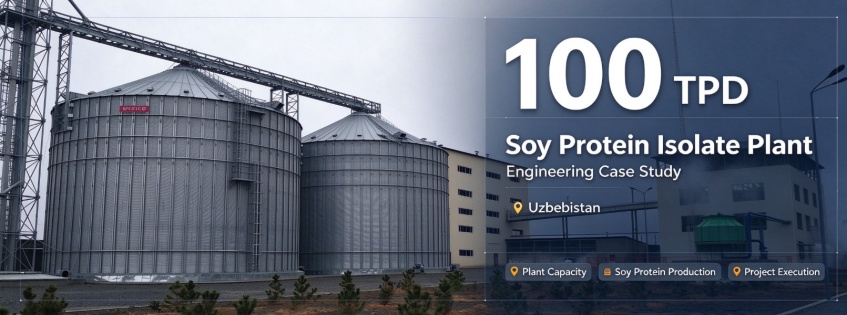 100 TPD Soy Protein Isolate Plant engineering case study in Uzbekistan