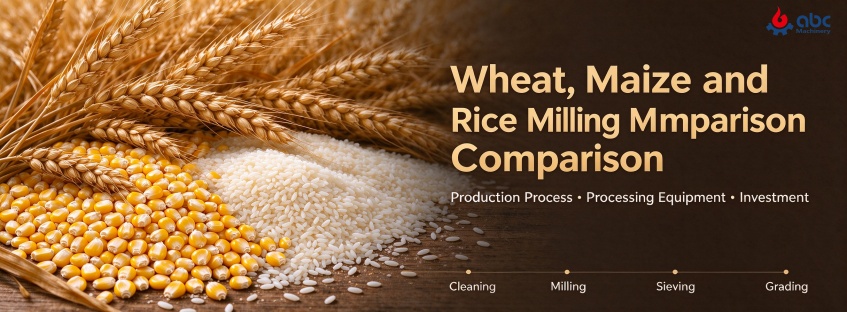 Wheat Maize Rice Milling Comparison