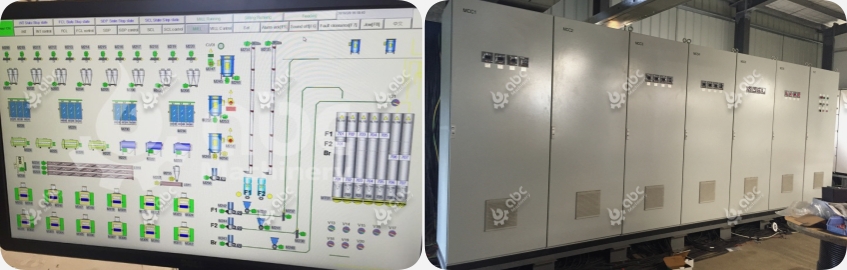 Electrical control panel and PLC cabinet for corn flour mill automation system